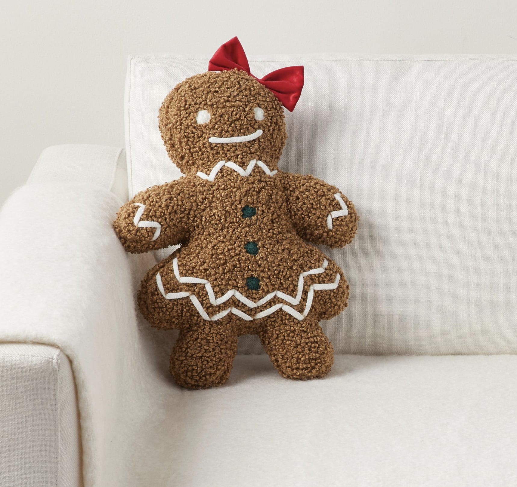 Shop Pottery Barn s New Gingerbread Holiday Pillows POPSUGAR Home UK