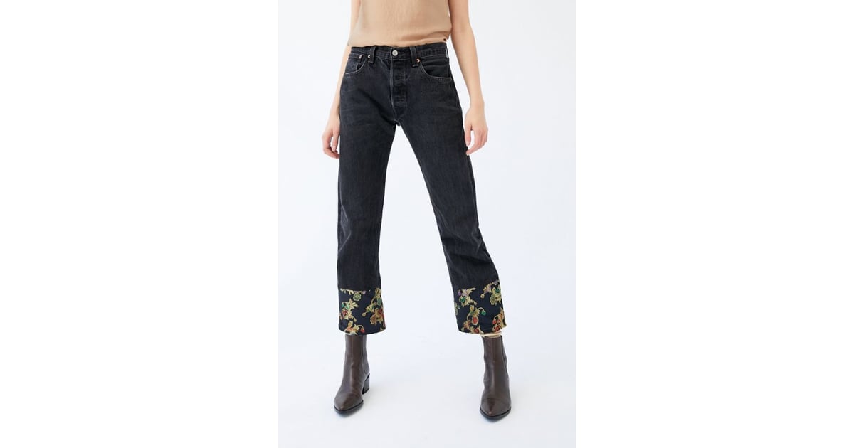 Urban Renewal Recycled Levi's Baroque-Cuff Black Jeans | These Are the 15  Brands Worth Shopping at Urban Outfitters | POPSUGAR Fashion Photo 11