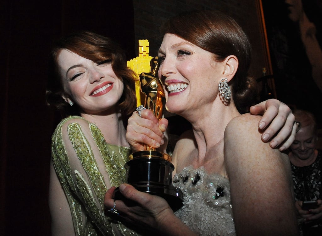 Emma Stone and Julianne Moore