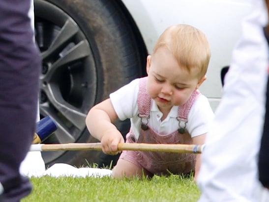 Prince George Crawls at Polo Match | Pictures