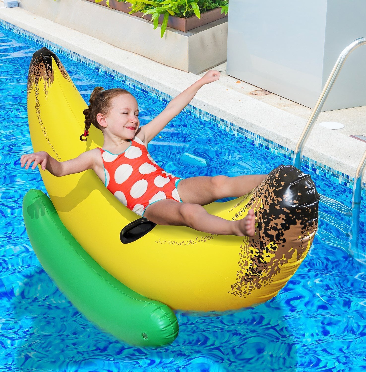 Inflatable shop food floats