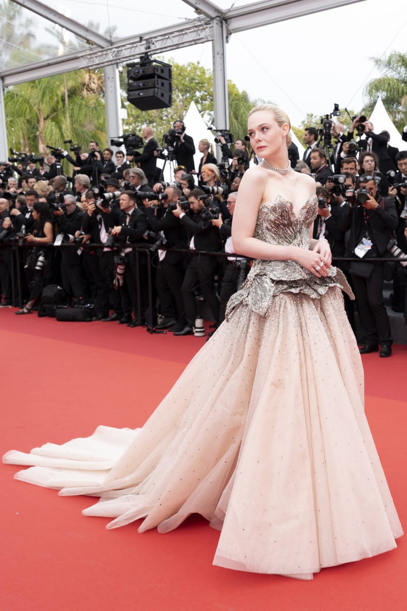 Elle Fanning is seen during the 76th Cannes film festival at Hotel News  Photo - Getty Images