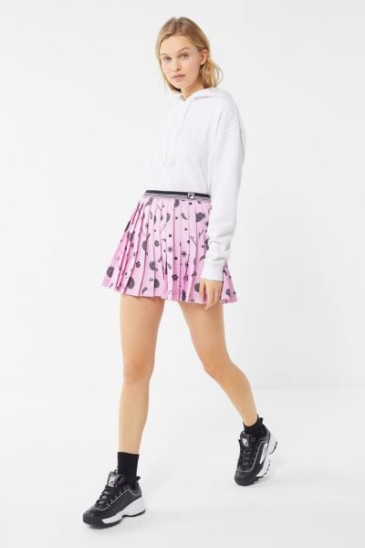 Fila X Fleamadonna UO Exclusive Oda Printed Pleated Miniskirt