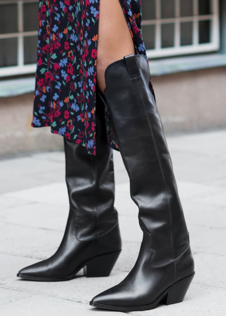 & Other Stories Knee High Cowboy Boots