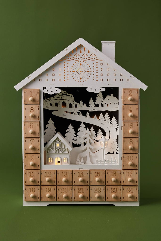 Snowy House Advent Calendar Anthropologie Christmas Decorations 2019