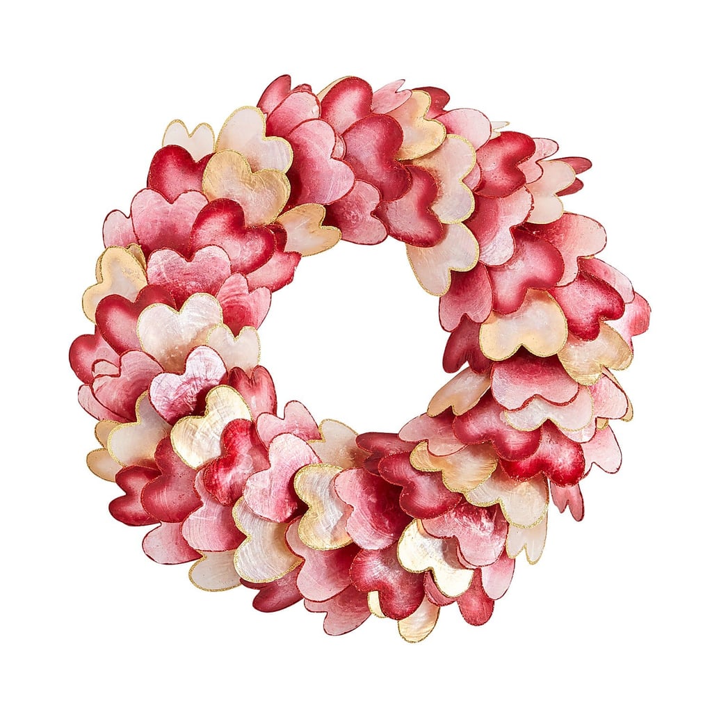 Capiz Heart Wreath