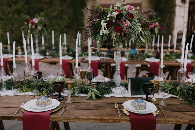 A Glam Harry Potter Wedding at Hollywood Castle - Green Wedding Shoes