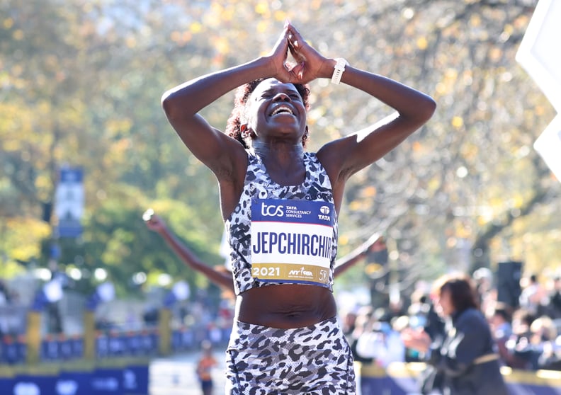 Peres Jepchirchir Wins the Pro Women's Division at the 2021 New York City Marathon
