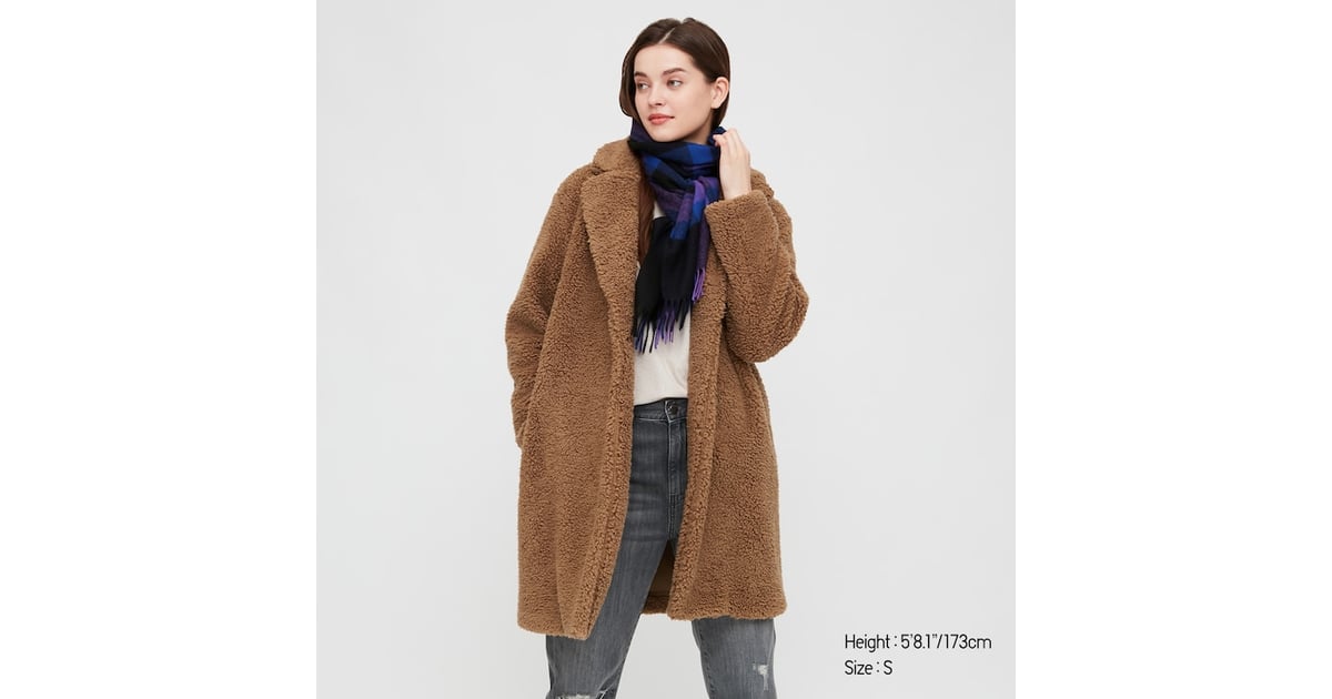 Uniqlo Fleece Coat | Best Teddy Coats and How to Style Them This Winter ...
