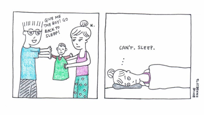 Funny Cartoons Show Struggles of New Moms
