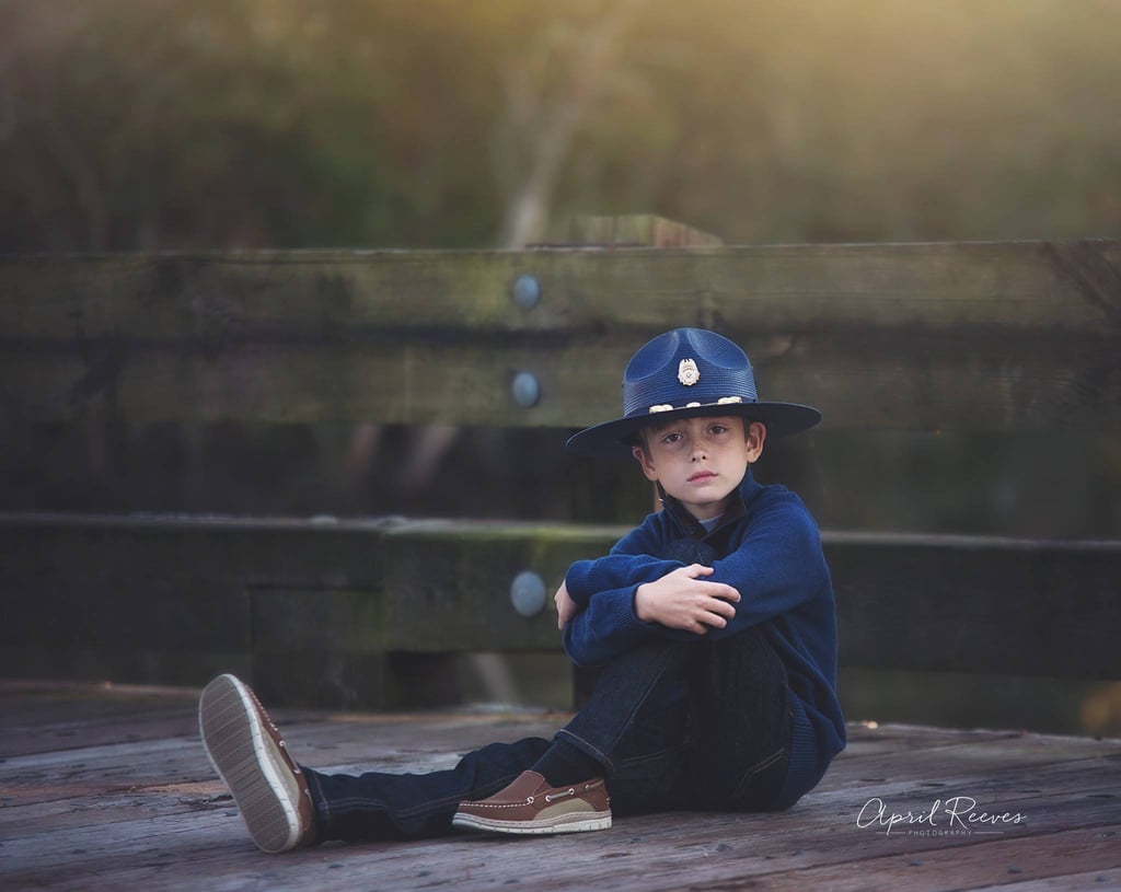 Son's Photo Shoot With Fallen Louisiana State Police Trooper