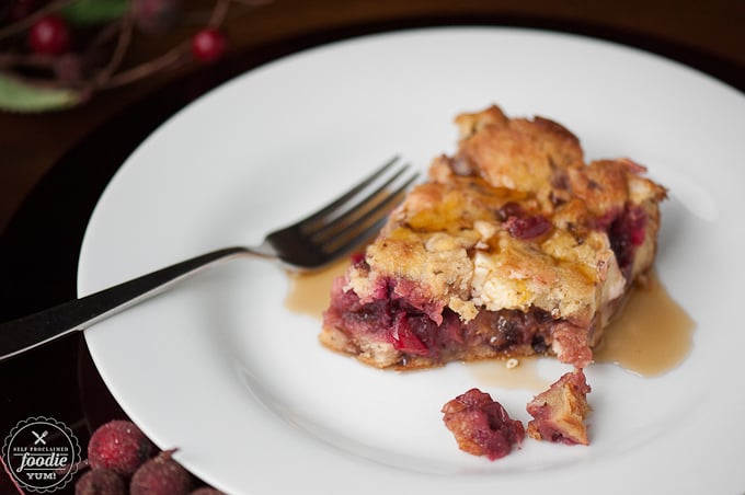 Cranberry Stuffed French Toast Casserole