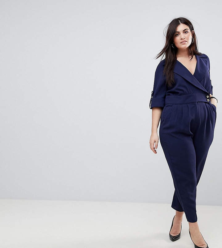 Kourtney Kardashian Wearing a Denim Jumpsuit | POPSUGAR Fashion