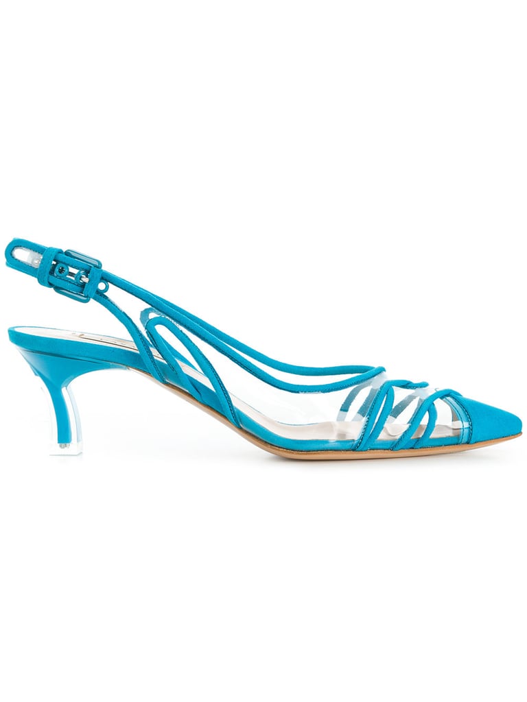 Casadei Vinyl Slingback Pumps
