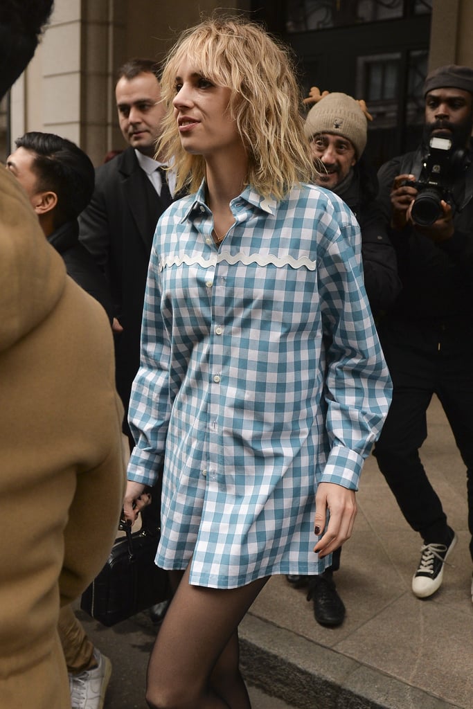 Maya Hawke Goes Trouser-less at Milan Fashion Week