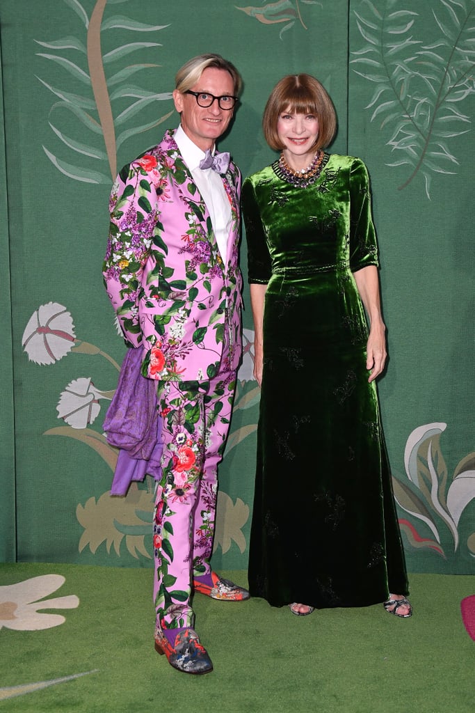 Hamish Bowles and Anna Wintour at The Green Carpet Fashion Awards 2019