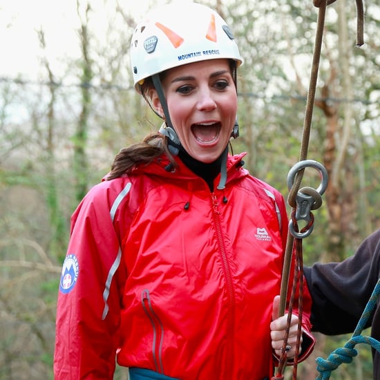Kate Middleton and Prince William Rock Climbing in UK 2015