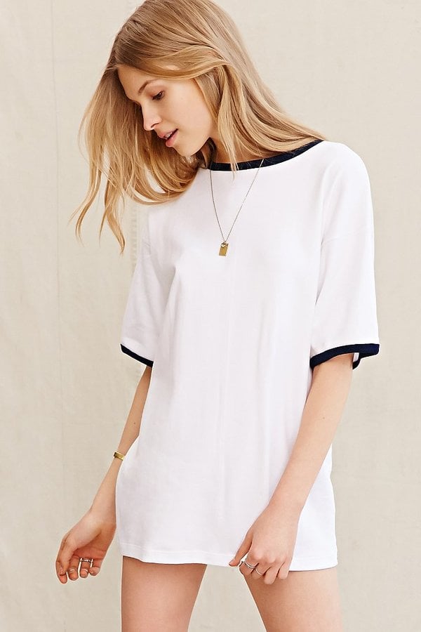 Urban Outfitters Urban Renewal Vintage Oversized Ringer T-Shirt Dress ($29)