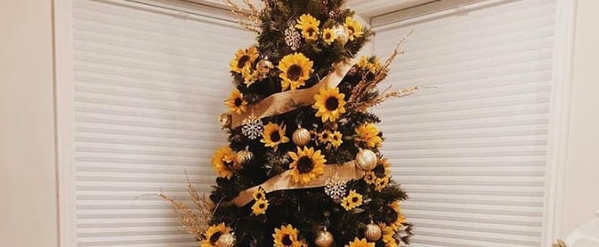 Sunflower Christmas Trees Are the Prettiest New Trend