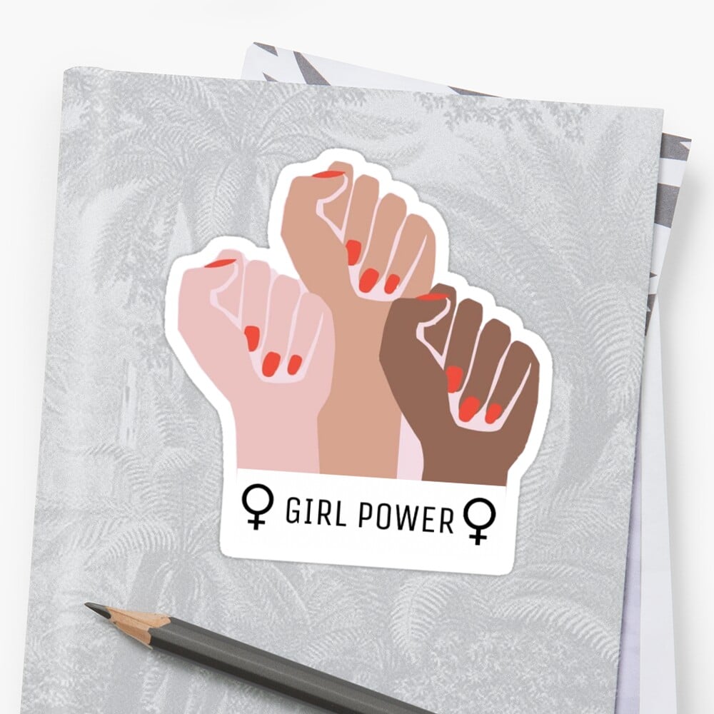 Redbubble Girl Power Stickers