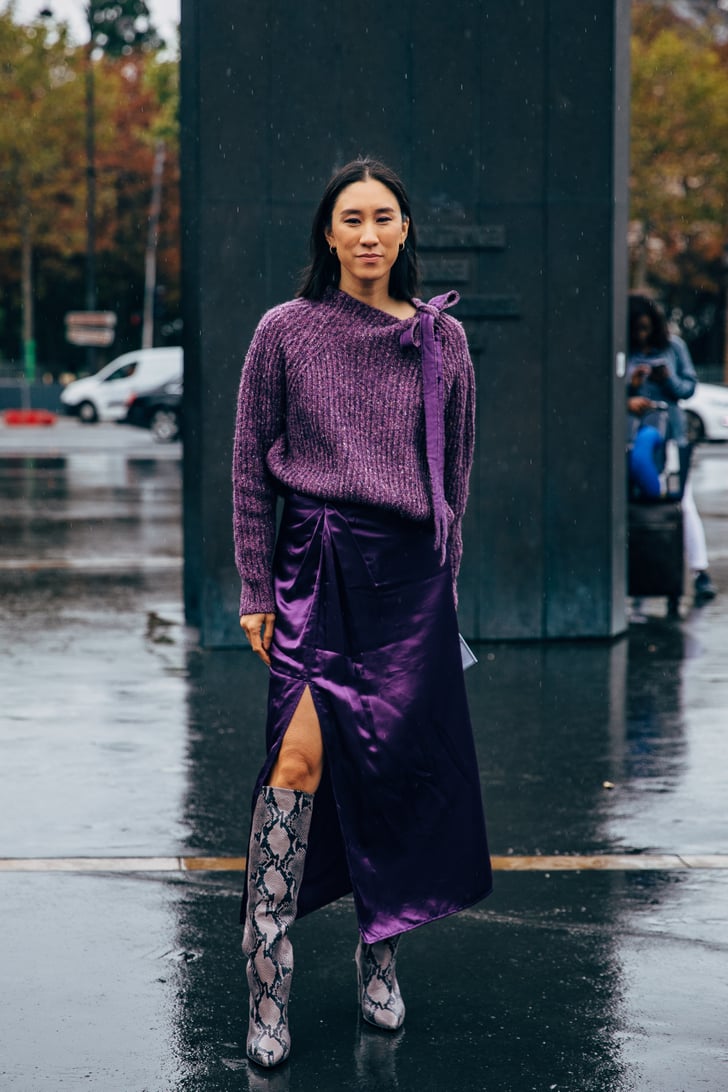 Purple slip skirt best sale