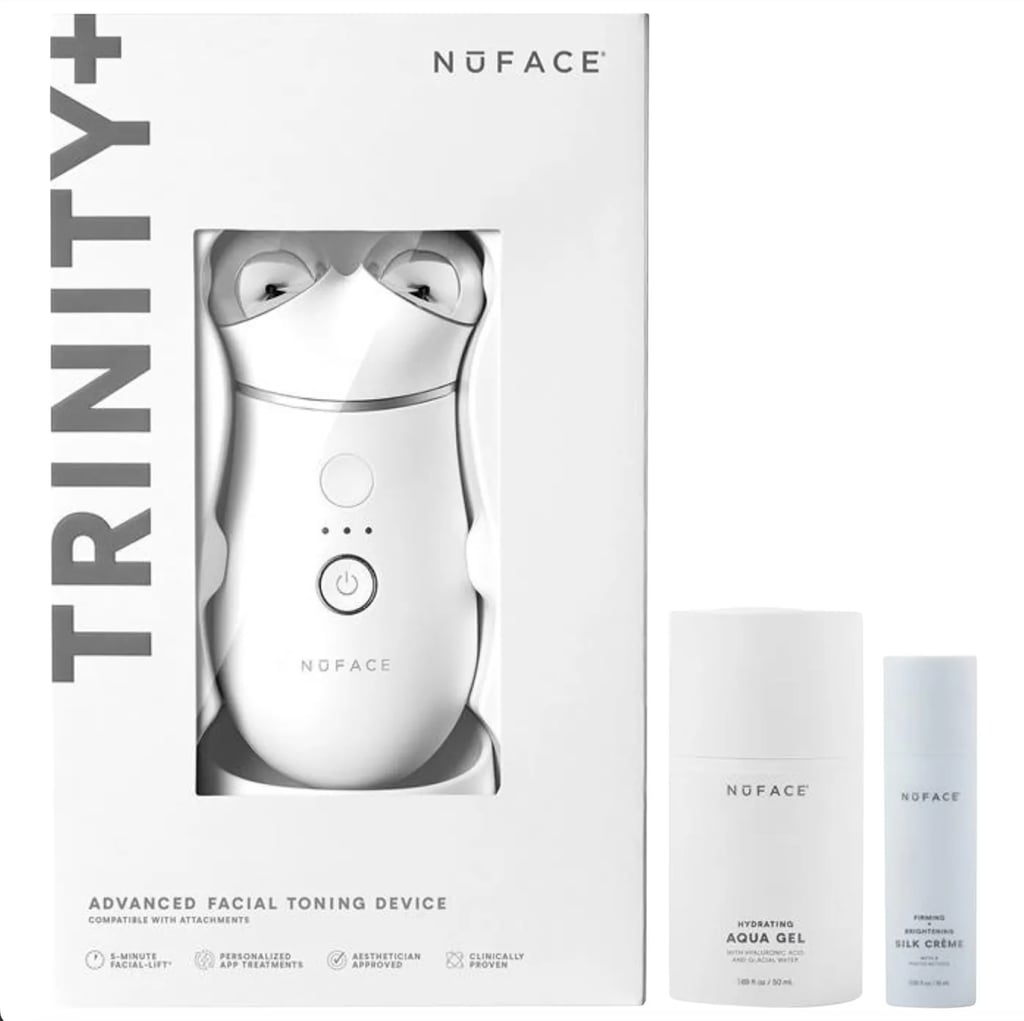 NuFace TRINITY+ Microcurrent Facial Toning Device Starter Kit