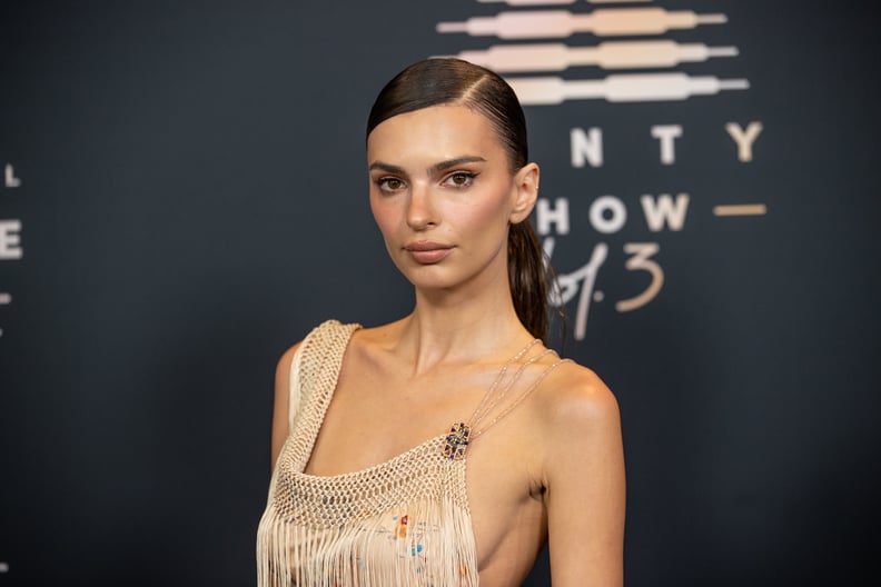 LOS ANGELES, CALIFORNIA - SEPTEMBER 22: In this image released on September 22, Emily Ratajkowski attends Rihanna's Savage X Fenty Show Vol. 3 presented by Amazon Prime Video at The Westin Bonaventure Hotel & Suites in Los Angeles, California; and broadca