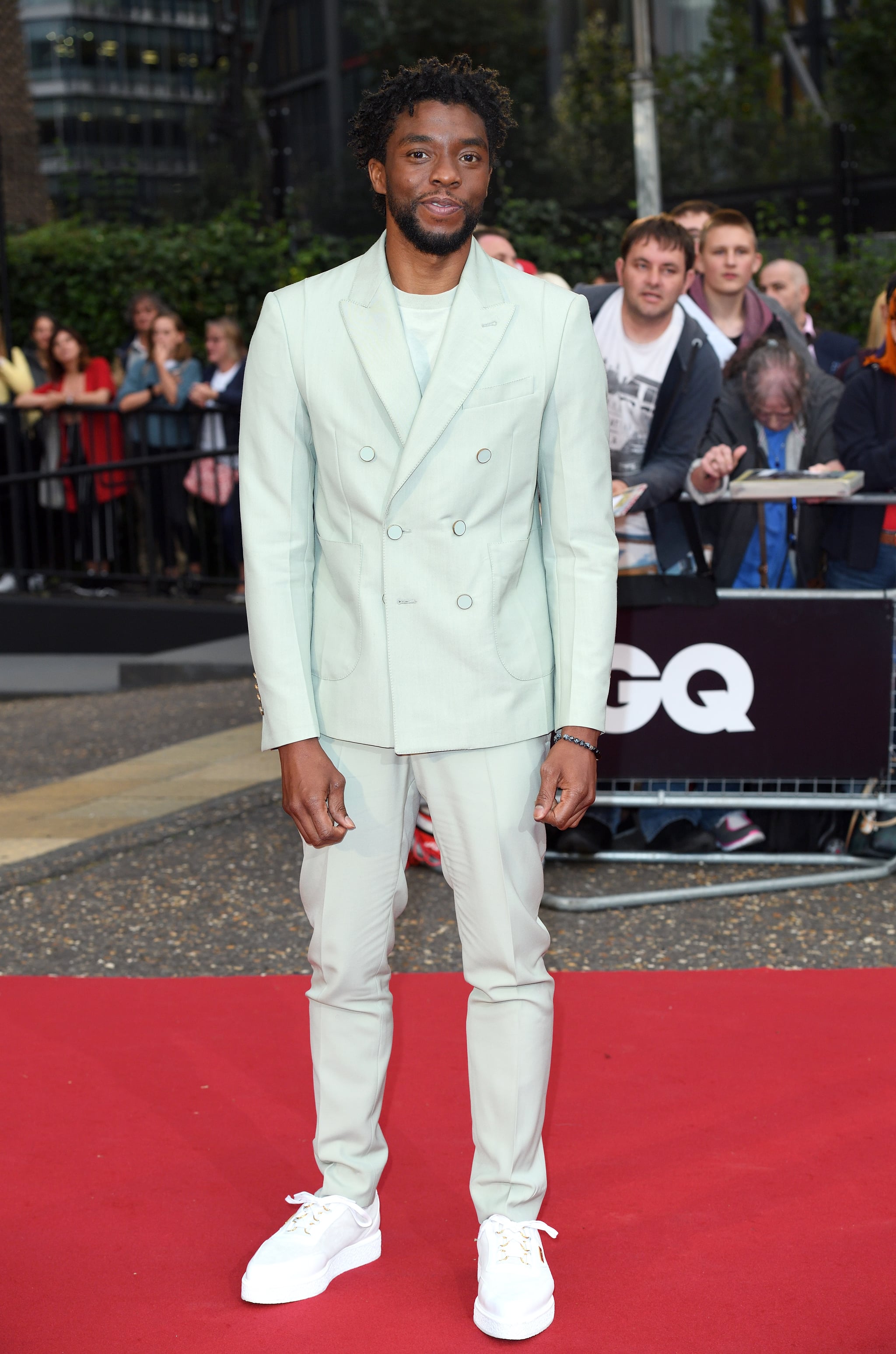 Chadwick Boseman Sorry Thanos But There S A Load Of Marvel Superheroes At Gq S Men Of The Year Awards Popsugar Celebrity Photo 11