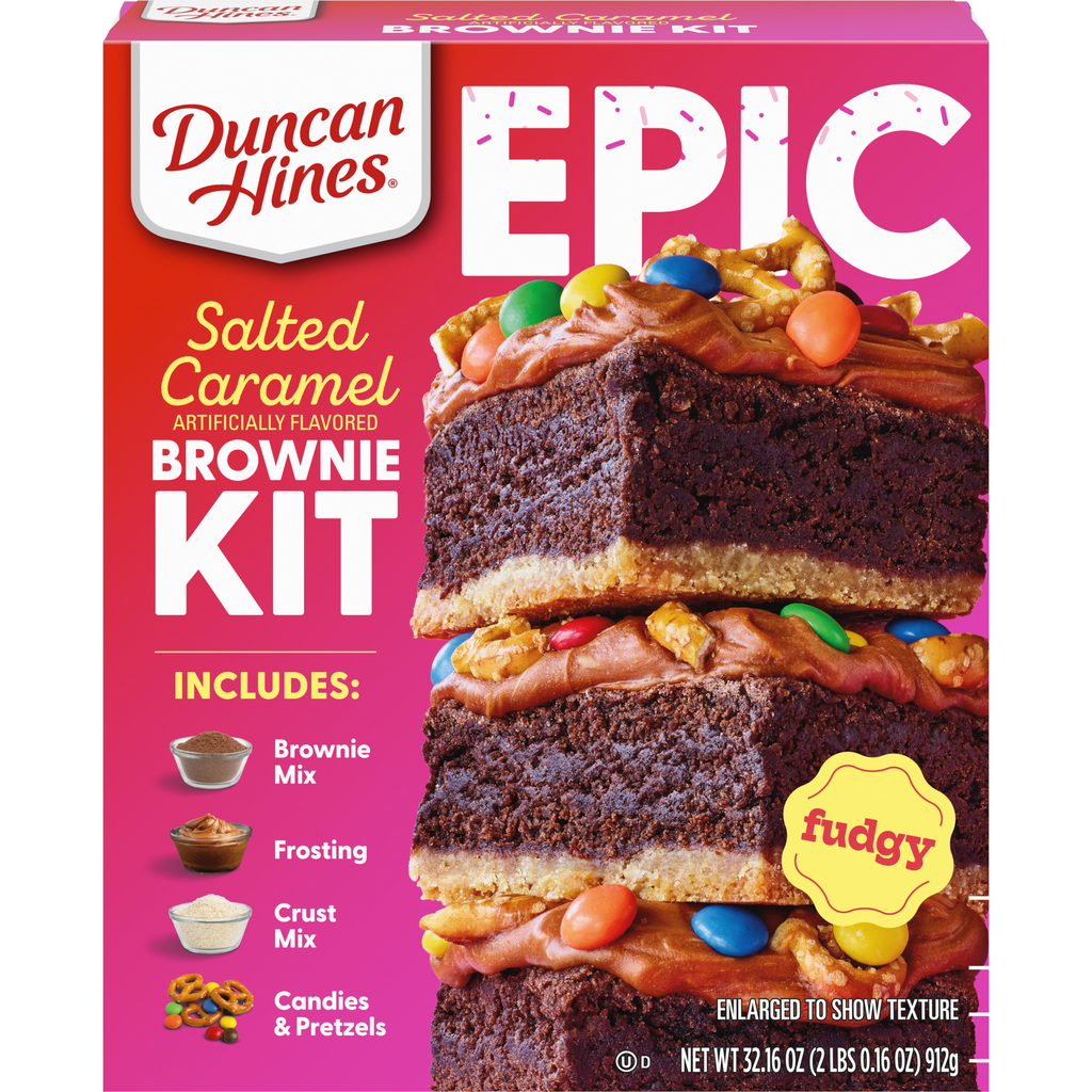 Duncan Hines Epic Salted Caramel Brownie Kit