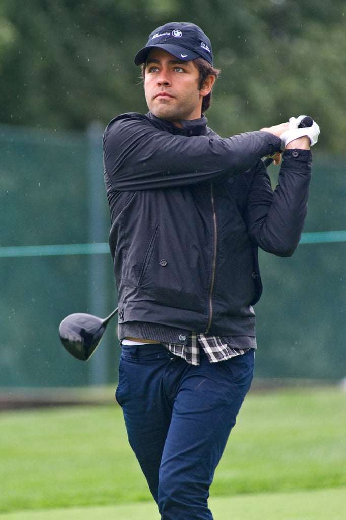 Adrian Grenier took a swing during the September 2011 BMW Championship Pro-Am in Illinois.