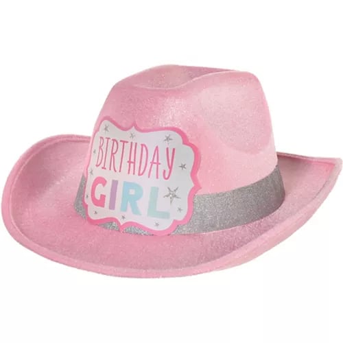 Party City Birthday Girl Cowboy Hat
