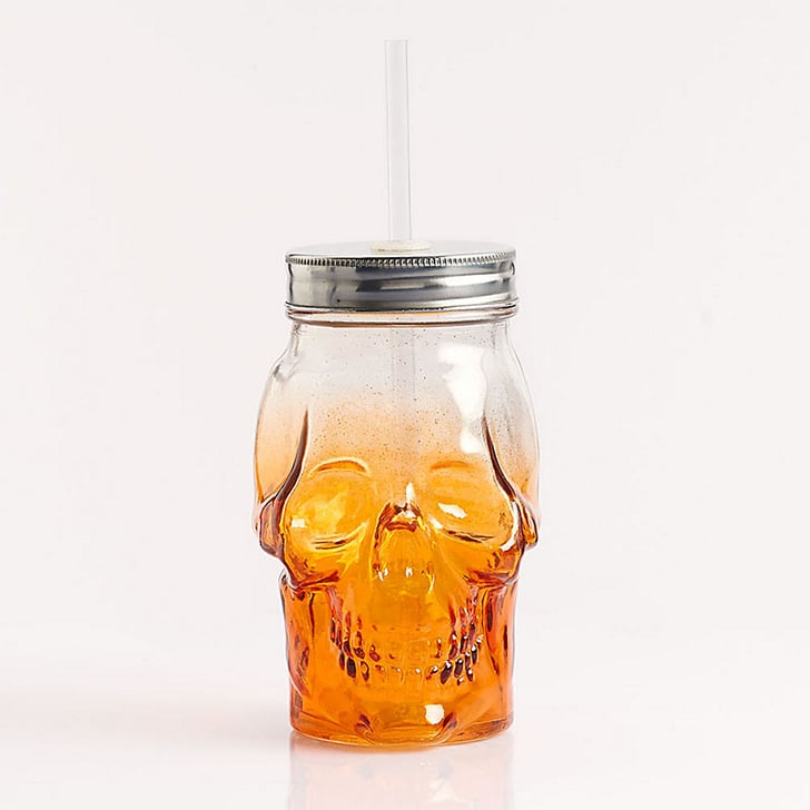 Skull Glass with Straw (10) Best Halloween Products From Paper Source POPSUGAR Smart Living