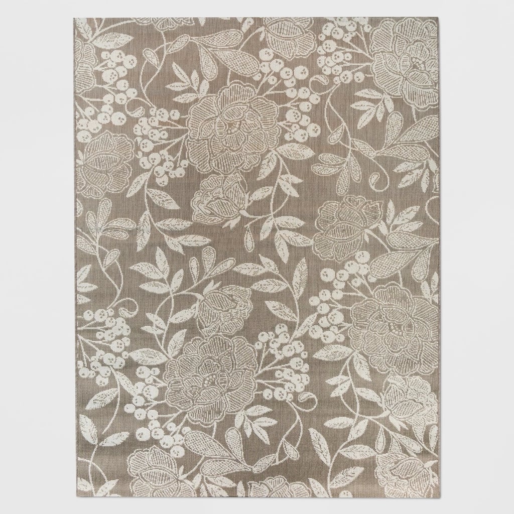 Vintage Floral Outdoor Rug