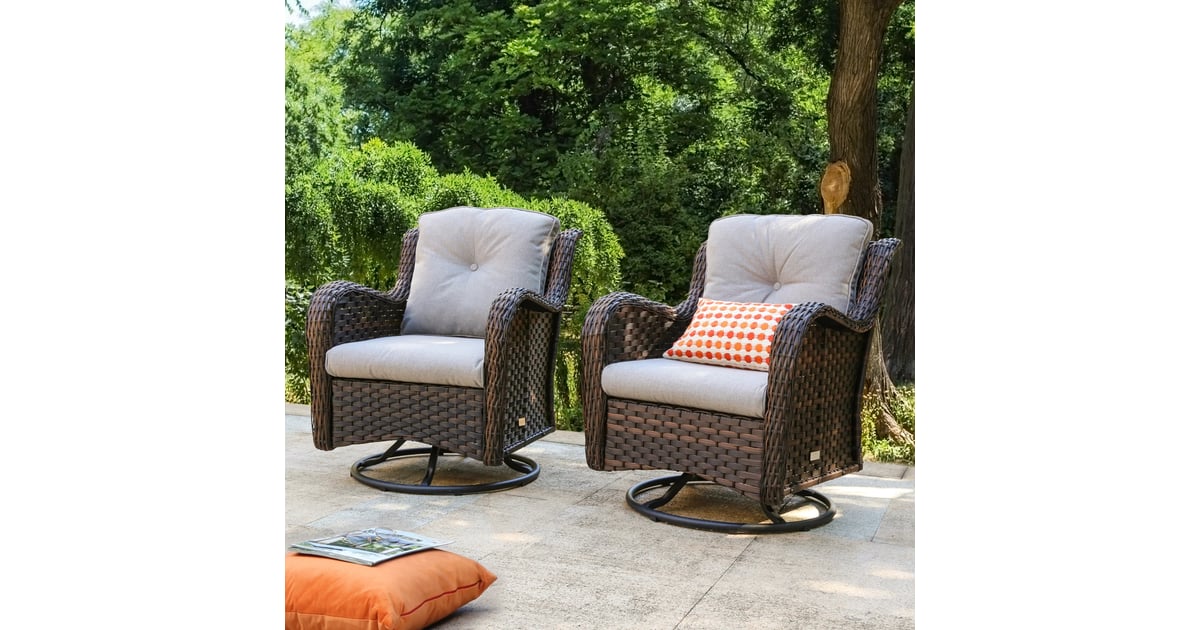 Outdoor Seating Bayou Brice Rocking Swivel Patio Chairs With Cushions