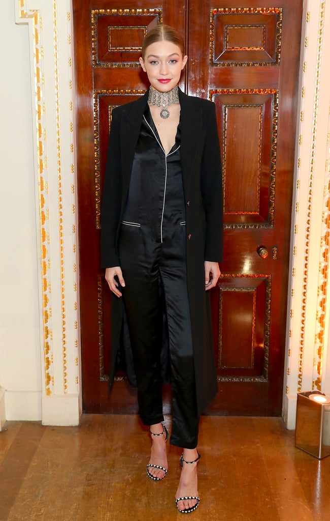 Gigi Hadid's Silk Jumpsuit November 2016