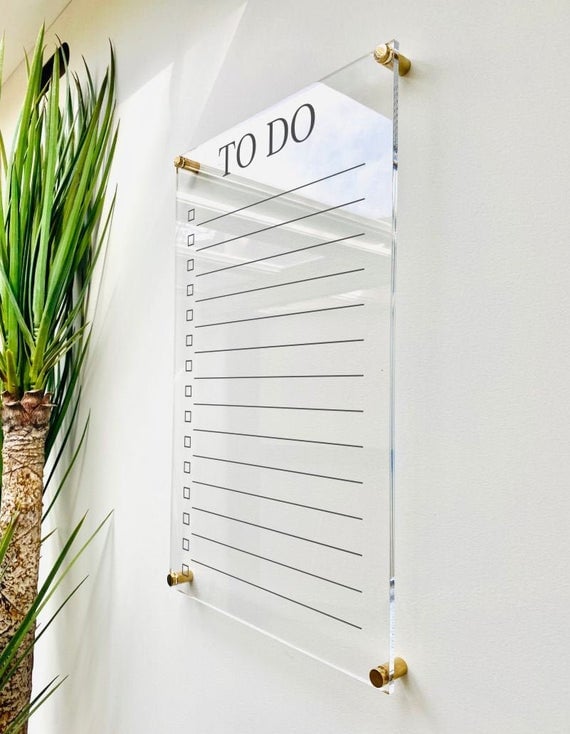 Acrylic To Do List