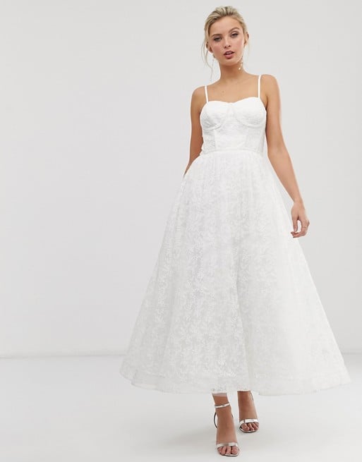 Dolly & Delicious All-Over Lace Embroidered Bodice Dress