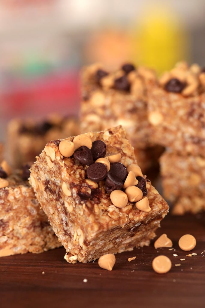 No-Bake Peanut Butter Chocolate Chip Granola Bars