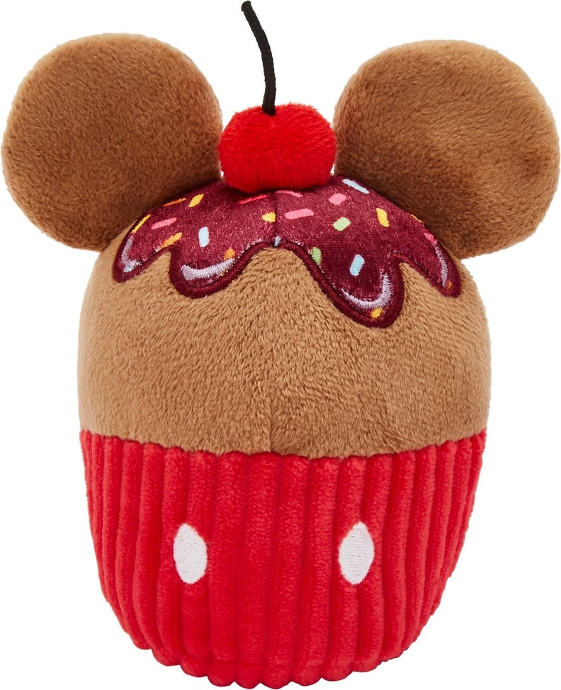 Mickey Mouse Cupcake Plush Squeaky Dog Toy