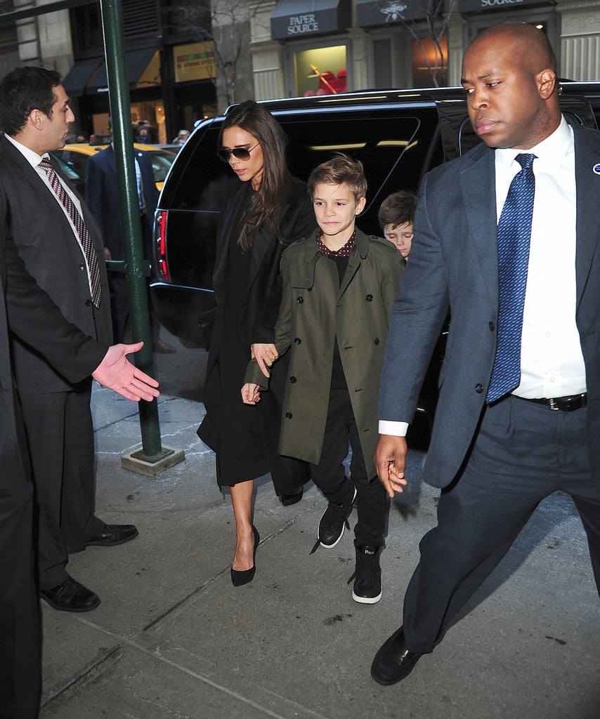 Victoria and David Beckham at New York Fashion Week 2014
