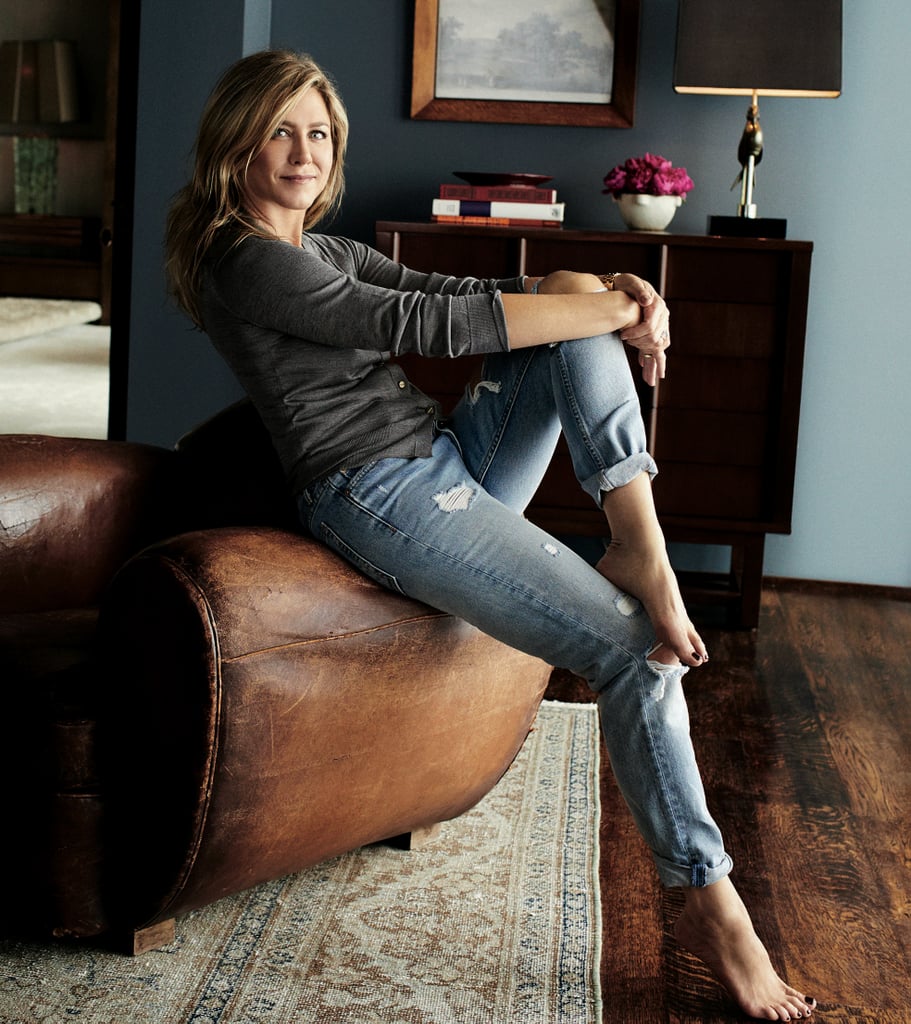 Jennifer Aniston Grlfrnd Jeans in Architectural Digest ...