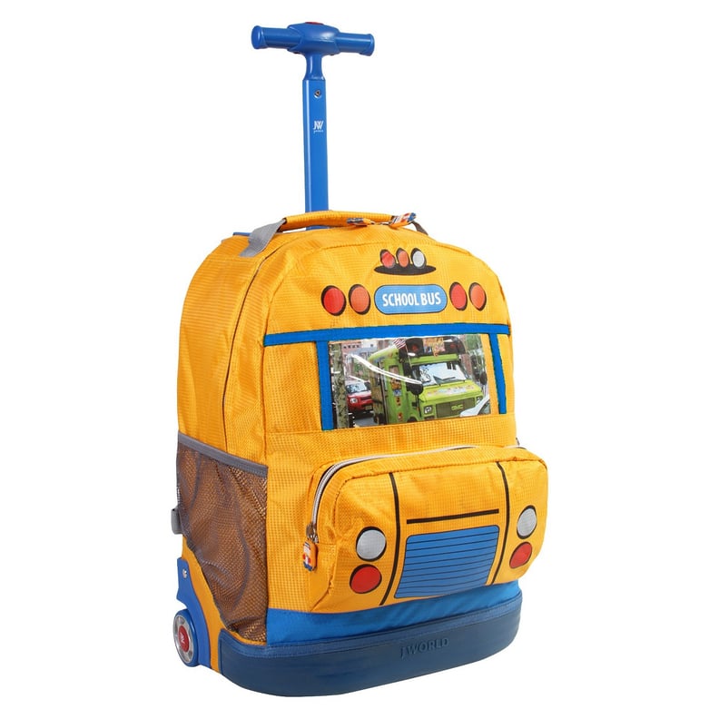 J World School Bus Rolling Backpack