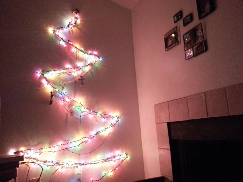 The story about how a husband made a Christmas tree out of lights for his wife when he couldn't afford a real one.