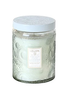 Voluspa 'Japonica - French Cade Lavender' Large Embossed Jar Candle