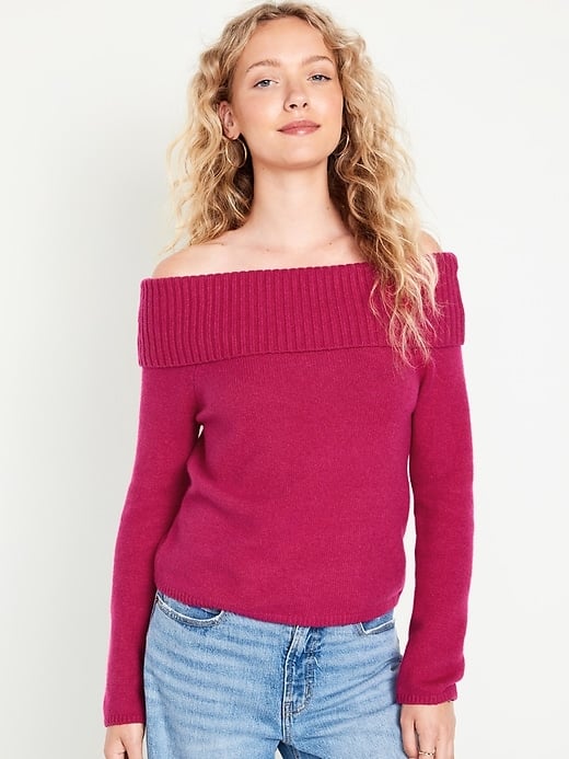 Best off clearance the shoulder sweater