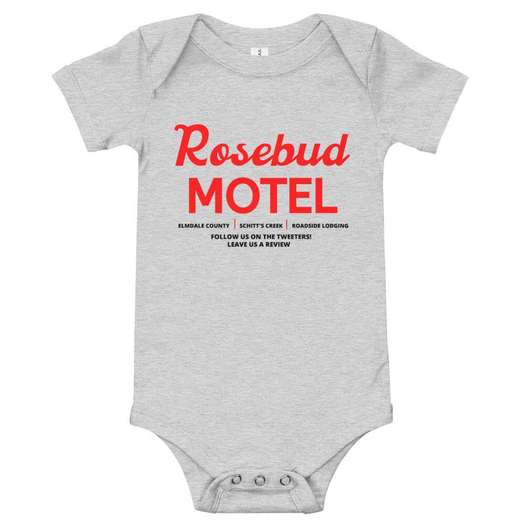 Schitt's Creek Rosebud Motel "Follow Us on the Tweeters" Onesie