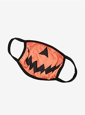 Hot Topic Pumpkin Smile Fashion Face Mask
