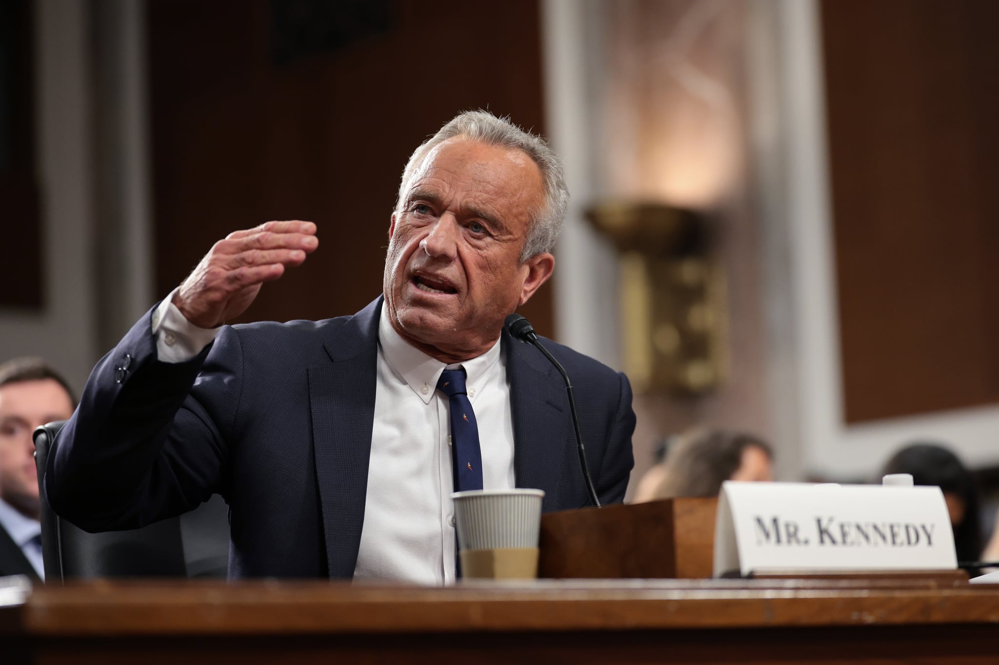 Robert F. Kennedy Jr., U.S. President Donald Trump's nominee for Secretary of Health and Human Services testifies during his Senate Finance Committee confirmation hearing.