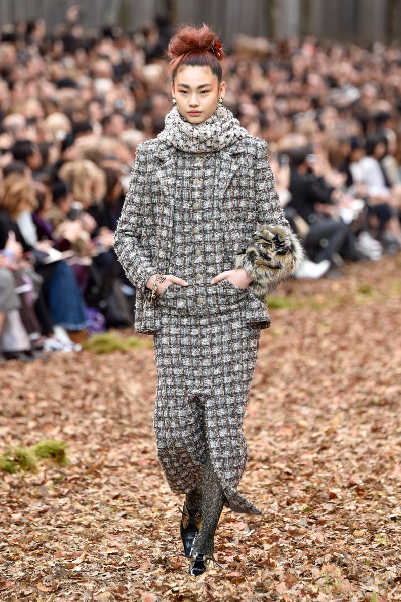 HoYeon Jung at the Chanel Show During Paris Fashion Week in 2018