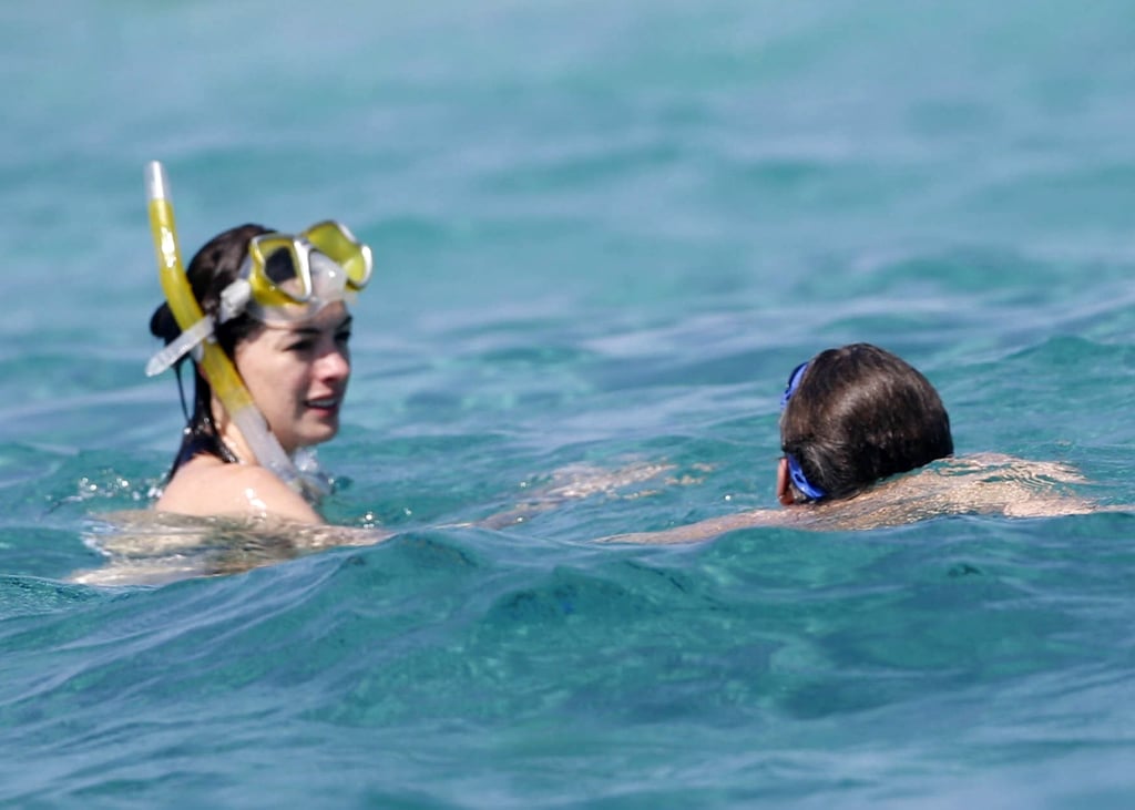 Anne Hathaway and Adam Shulman Spain Vacation August 2015